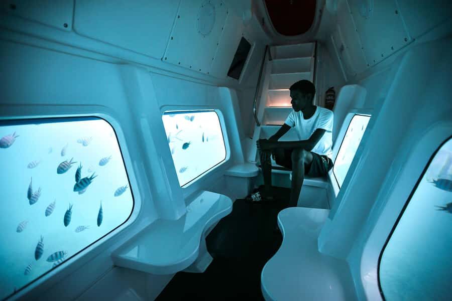 Eden Island: Semi-Submarine Tour in St. Anne Marine Park - Topsides First: Eden Island and Mahé Mountain Views