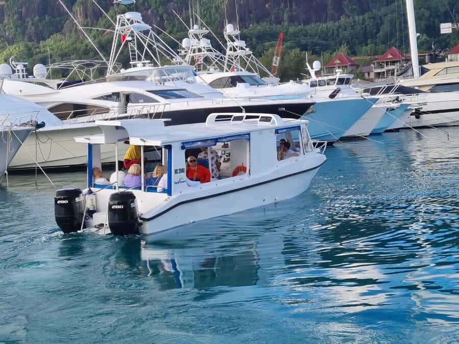 From Mahe eden island to Praslin & Ladigue Daytrip - Meeting at Eden Island and getting across on small-scale boats